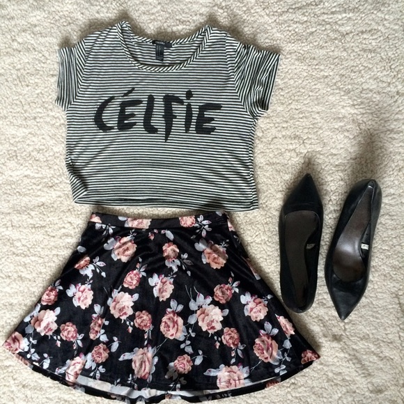 Velvet circle skirt