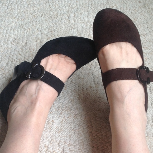 One Black & Brown Pair Mary Janes!