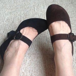 One Black & Brown Pair Mary Janes!