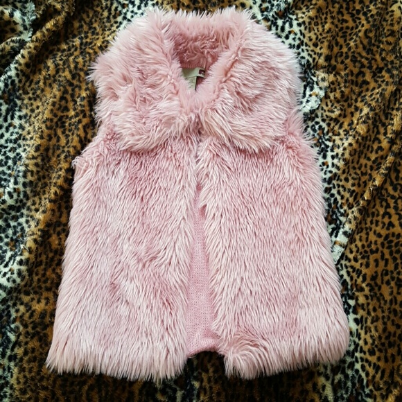 Baby Pink fur vest