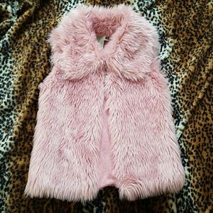 Baby Pink fur vest