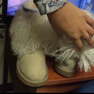 LIMITED EDITION Mongolian fur uggs.