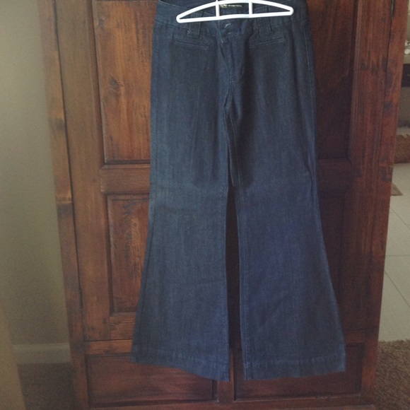 Dark Denim Trouser Jeans, Size 4