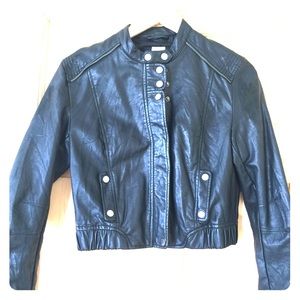 Lauren Conrad black faux leather jacket