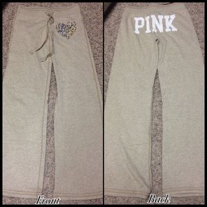 Victoria secret pink comfy wide leg pants