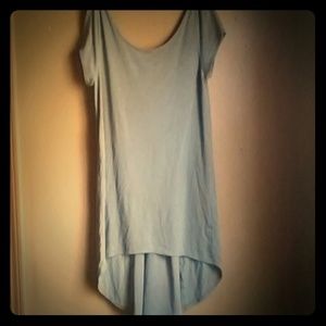 Super Soft Sheer Back Hi Lo Top