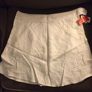 Size 14 white linen skirt from H&M