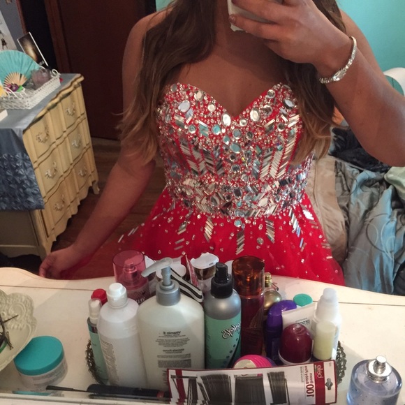 Red homecoming dress
