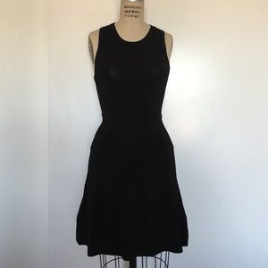 NWOT A.L.C. black knit sleeveless mini dress