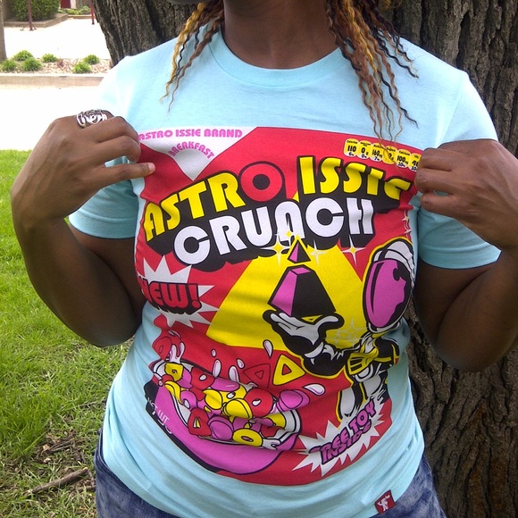 Astro Issie Tops - 1980s Spaceman Crunch Cereal UNISEX T-shirt