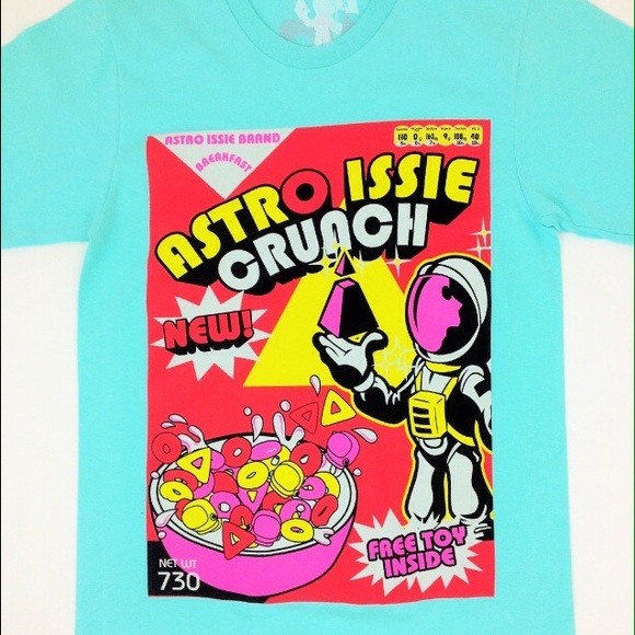 1980s Spaceman Crunch Cereal UNISEX T-shirt - Picture 2 of 3