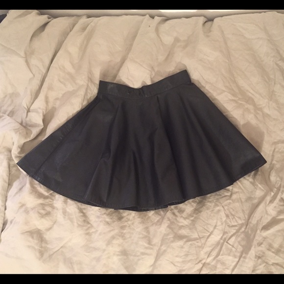 Vintage leather skater skirt
