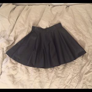 Vintage leather skater skirt