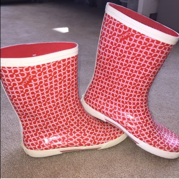 Coach Rain boots 🙆