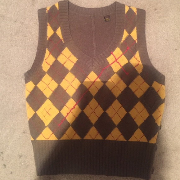 L.A.M.B. Gwen Stefani Argyle Vest