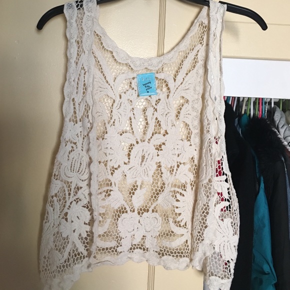 Boho cream cover up