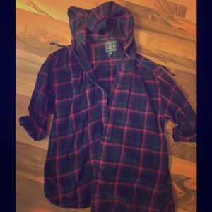 Abercrombie and Fitch Hooded Flannel
