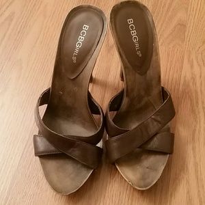Bcbg backless heels