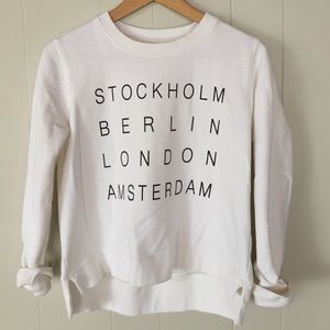 MADEWELL crop sweatshirt