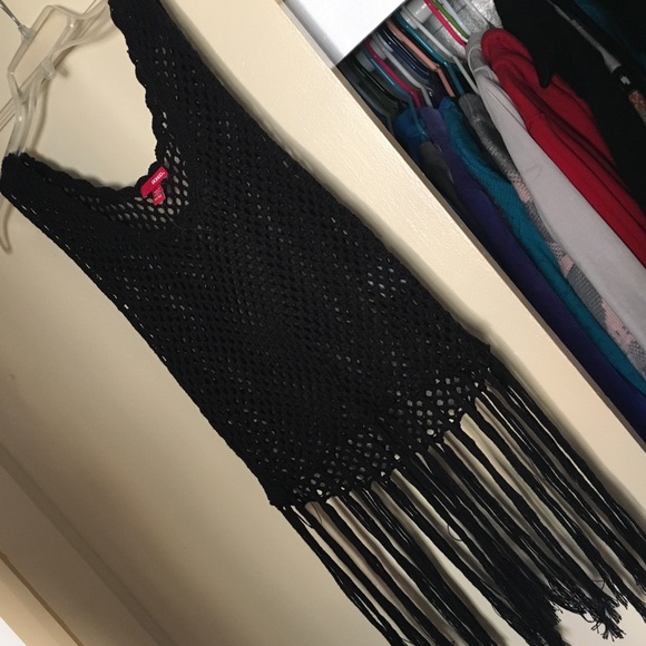 Knitted Boho bikini cover NWOT