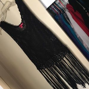 Knitted Boho bikini cover NWOT