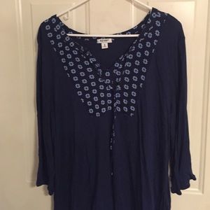 Navy blouse