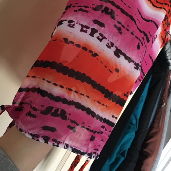 Multicolor sheer top - Picture 4 of 4