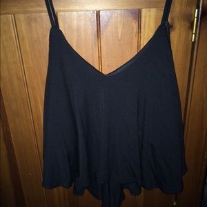 Black crop top