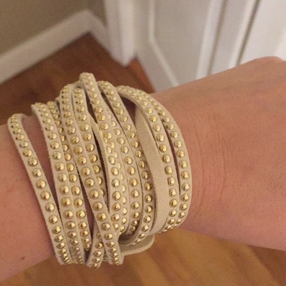 Cream wrap bracelet