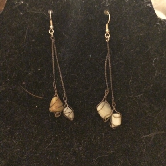 double bundle of dangly earrings dreamcatcher&rock - Picture 1 of 2