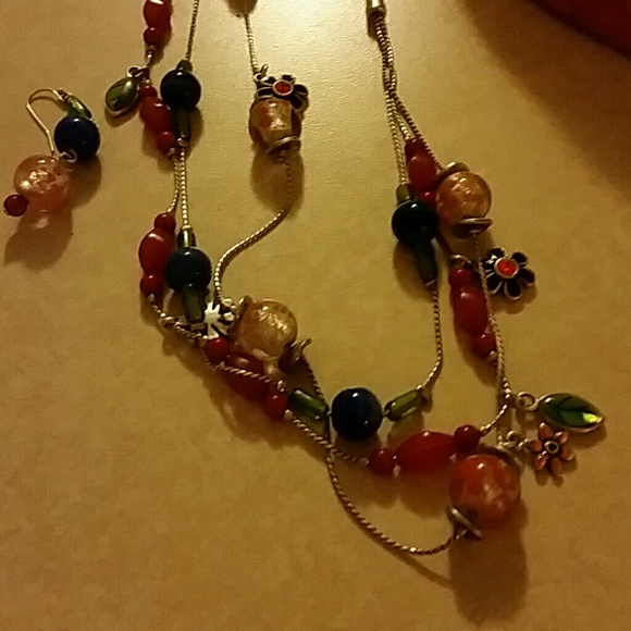Brighton necklace and earrings