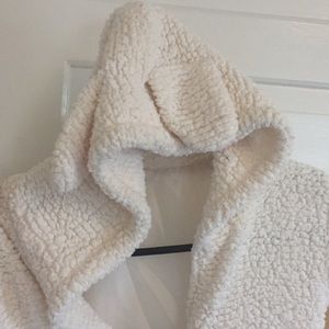 Cute Fluffy Bunny Ear Jacket