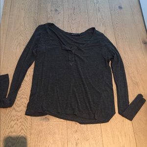 Brandy Melville gray long sleeve shirt