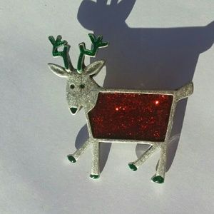 Brooch Reindeer Christmas Rudolph