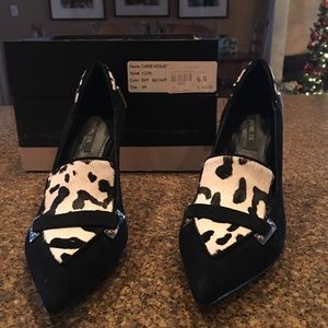 Rachel Zoe 'Carrie' black and white suede