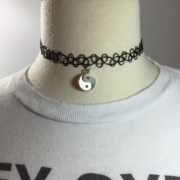 Ying Yang Tattoo Choker - Picture 2 of 2