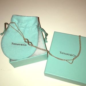Tiffany and co infinity necklace 16"