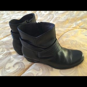 Black Clarks Ankle Boots