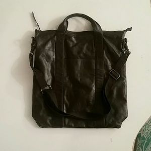 Armani exchange brown leather bag