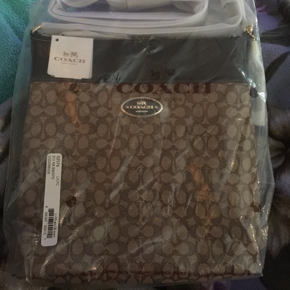 Tan cross body purse