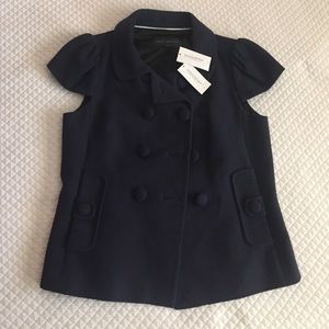 Banana Republic Navy Cap Sleeve Top