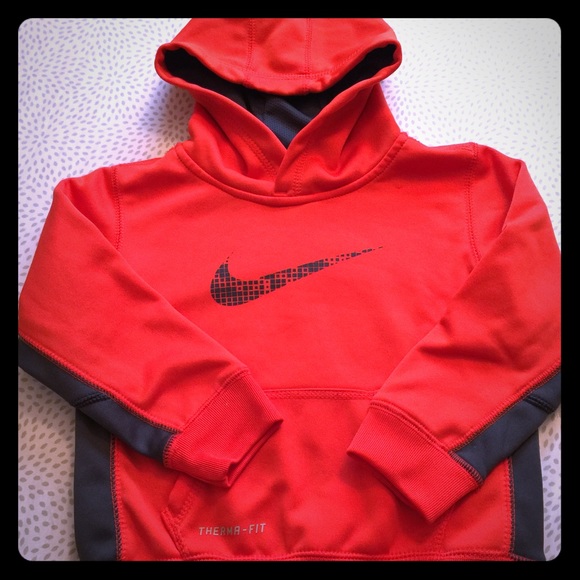 Orange/Gray Nike ThermaFit Active Wear Sweater 3T