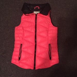 Pink winter vest