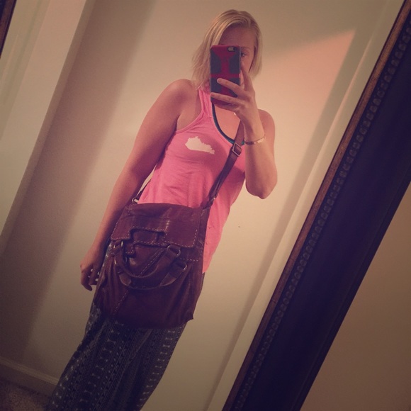 Lucky Brand Crossbody LEATHER bag!!
