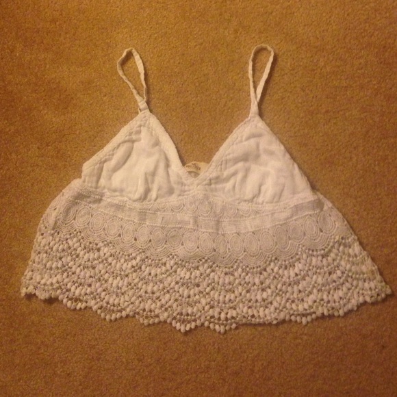Hollister Crochet Crop Tank