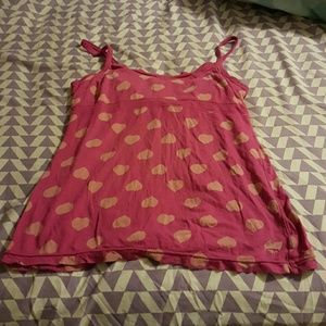 Pink heart tank
