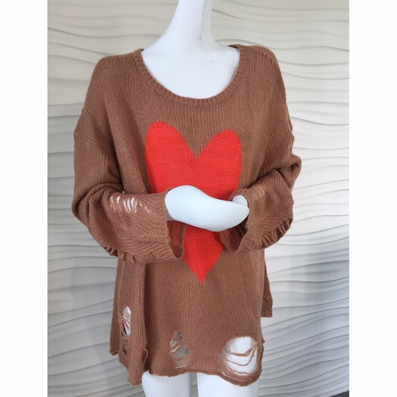 SOLD!! Wildfox Heart Sweater