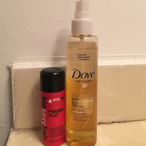 Big Sexy Hair Powder and Dove Detangler