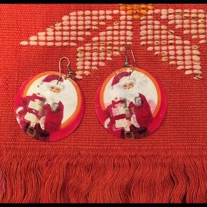 Santa genuine shell earrings