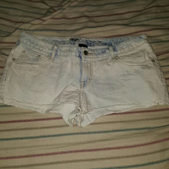 High waisted jean shorts